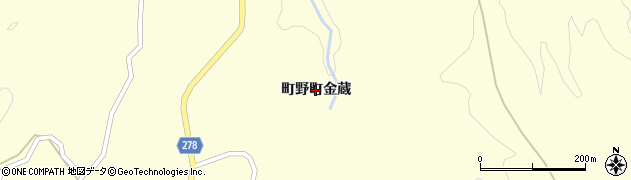 石川県輪島市町野町（金蔵）周辺の地図