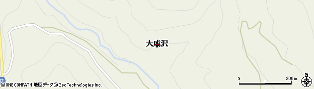 福島県河沼郡柳津町大成沢周辺の地図