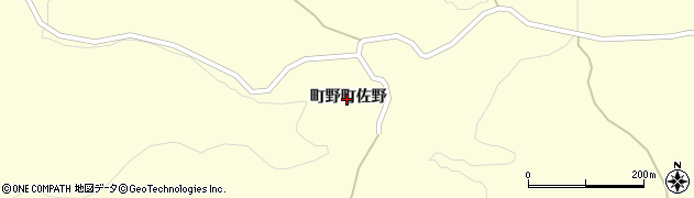 石川県輪島市町野町（佐野）周辺の地図