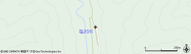 福島県只見町（南会津郡）塩沢（栗向）周辺の地図