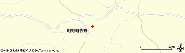 石川県輪島市町野町佐野ヤ周辺の地図