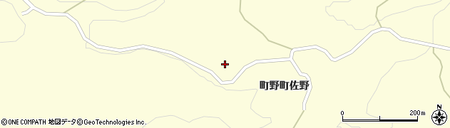 石川県輪島市町野町（佐野コ）周辺の地図