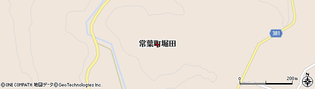 福島県田村市常葉町堀田周辺の地図