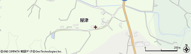 福島県田村市船引町永谷（屋津）周辺の地図