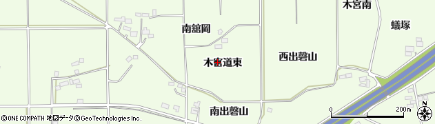 福島県郡山市片平町（木宮道東）周辺の地図