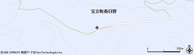 石川県珠洲市宝立町（春日野ヘ）周辺の地図