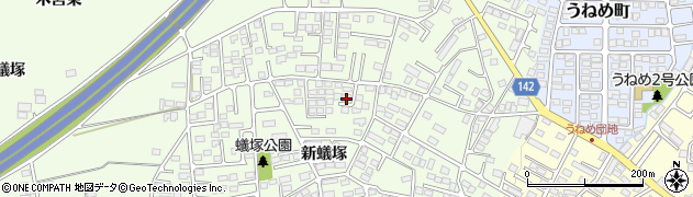 福島県郡山市片平町（新蟻塚）周辺の地図