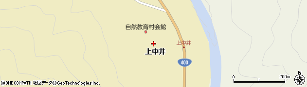 福島県金山町（大沼郡）玉梨（上中井）周辺の地図