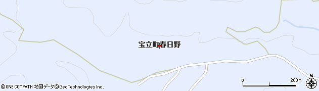 石川県珠洲市宝立町（春日野）周辺の地図