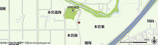 福島県郡山市片平町（東木宮）周辺の地図