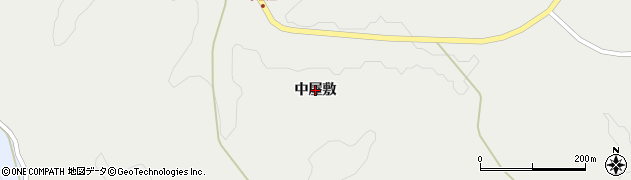 福島県田村市常葉町小檜山（中屋敷）周辺の地図