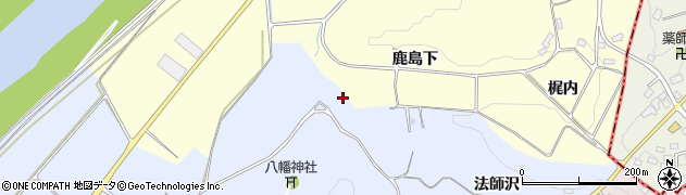 福島県郡山市阿久津町（法師沢）周辺の地図