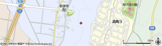 新潟県長岡市町田町周辺の地図