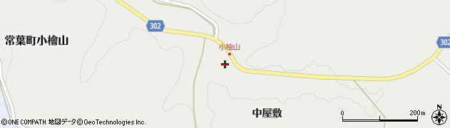 福島県田村市常葉町小檜山6周辺の地図