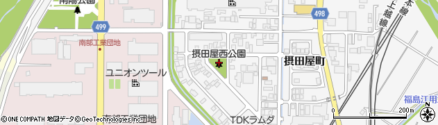 摂田屋西公園周辺の地図