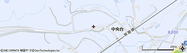 福島県大熊町（双葉郡）夫沢（中央台）周辺の地図