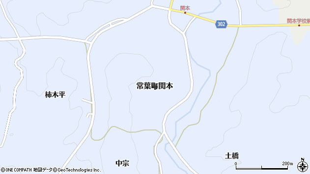 〒963-4613 福島県田村市常葉町関本の地図