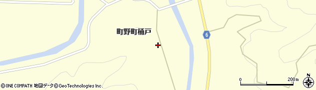 石川県輪島市町野町（桶戸）周辺の地図