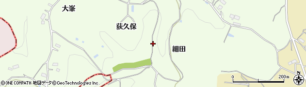 福島県田村郡三春町上舞木周辺の地図