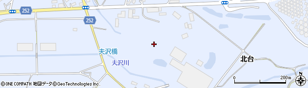 福島県大熊町（双葉郡）夫沢（北台）周辺の地図