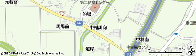 福島県郡山市片平町（中村川向）周辺の地図
