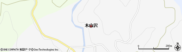 新潟県長岡市木山沢周辺の地図