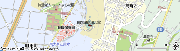 長岡温泉湯元館周辺の地図