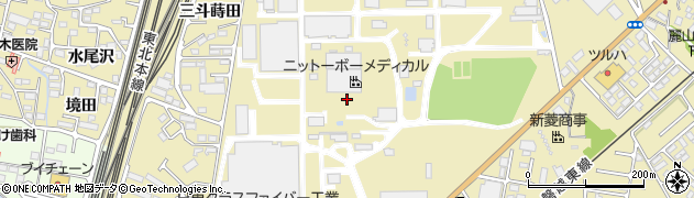 宇部エクシモ株式会社　福島工場周辺の地図