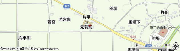 福島県郡山市片平町（元若宮）周辺の地図
