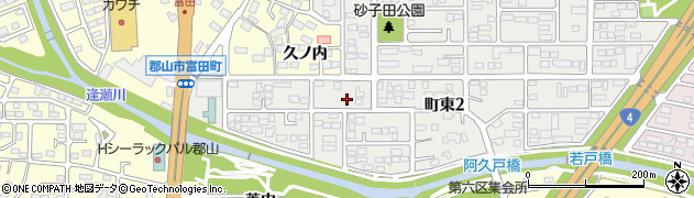 福島県郡山市富田町阿久戸周辺の地図