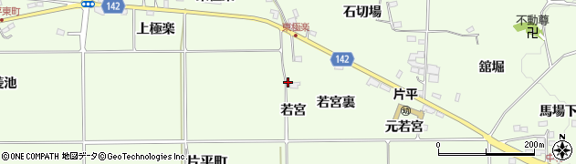 福島県郡山市片平町若宮周辺の地図