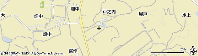福島県田村郡三春町鷹巣戸之内周辺の地図