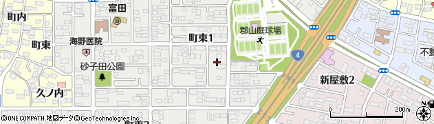 福島県郡山市富田町（鎌田）周辺の地図