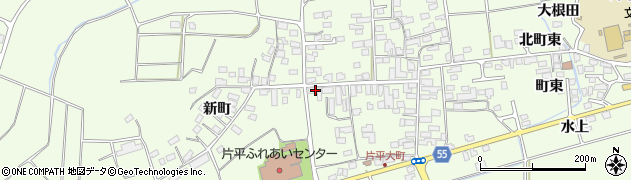 福島県郡山市片平町（南中町）周辺の地図