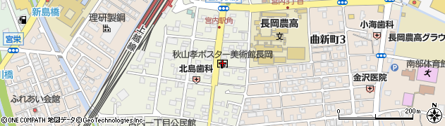 秋山孝ポスター美術館長岡周辺の地図