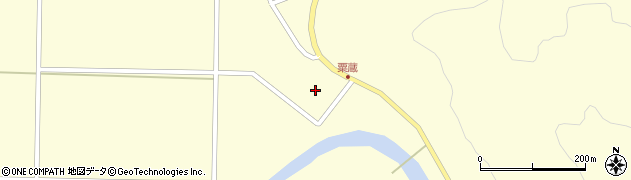 石川県輪島市町野町（粟蔵白山田）周辺の地図