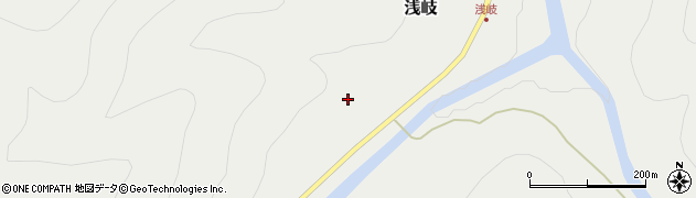 福島県三島町（大沼郡）浅岐（若林）周辺の地図