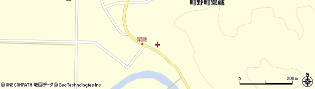 石川県輪島市町野町（粟蔵ハ）周辺の地図