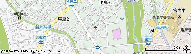 新潟県長岡市平島周辺の地図