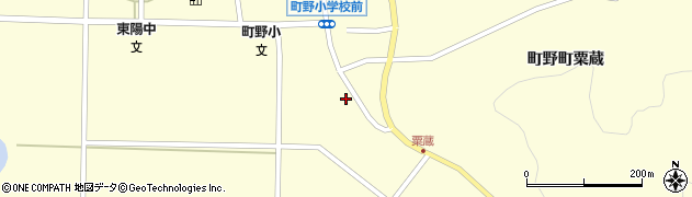 石川県輪島市町野町（粟蔵ニ）周辺の地図