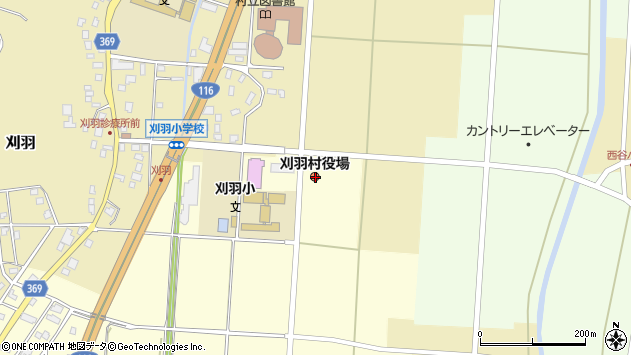 〒945-0300 新潟県刈羽郡刈羽村（以下に掲載がない場合）の地図