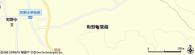 石川県輪島市町野町（粟蔵）周辺の地図