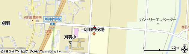 刈羽村役場前周辺の地図