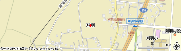 新潟県刈羽村（刈羽郡）刈羽周辺の地図