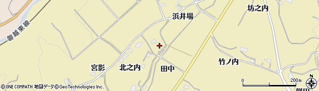 福島県三春町（田村郡）鷹巣（田中）周辺の地図