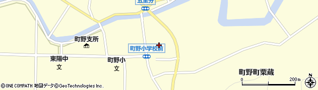 石川県輪島市町野町粟蔵ホ周辺の地図