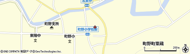 石川県輪島市町野町（粟蔵ホ）周辺の地図
