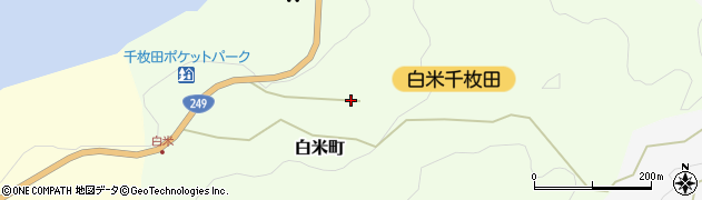 石川県輪島市白米町ニ周辺の地図