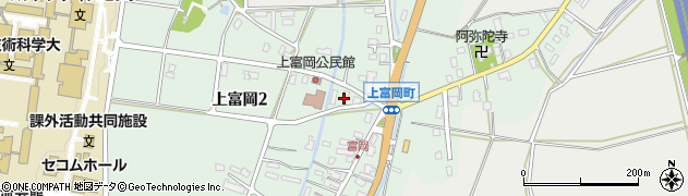 新潟県長岡市上富岡周辺の地図