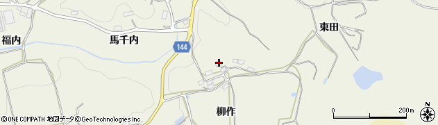 福島県三春町（田村郡）貝山（柳作）周辺の地図